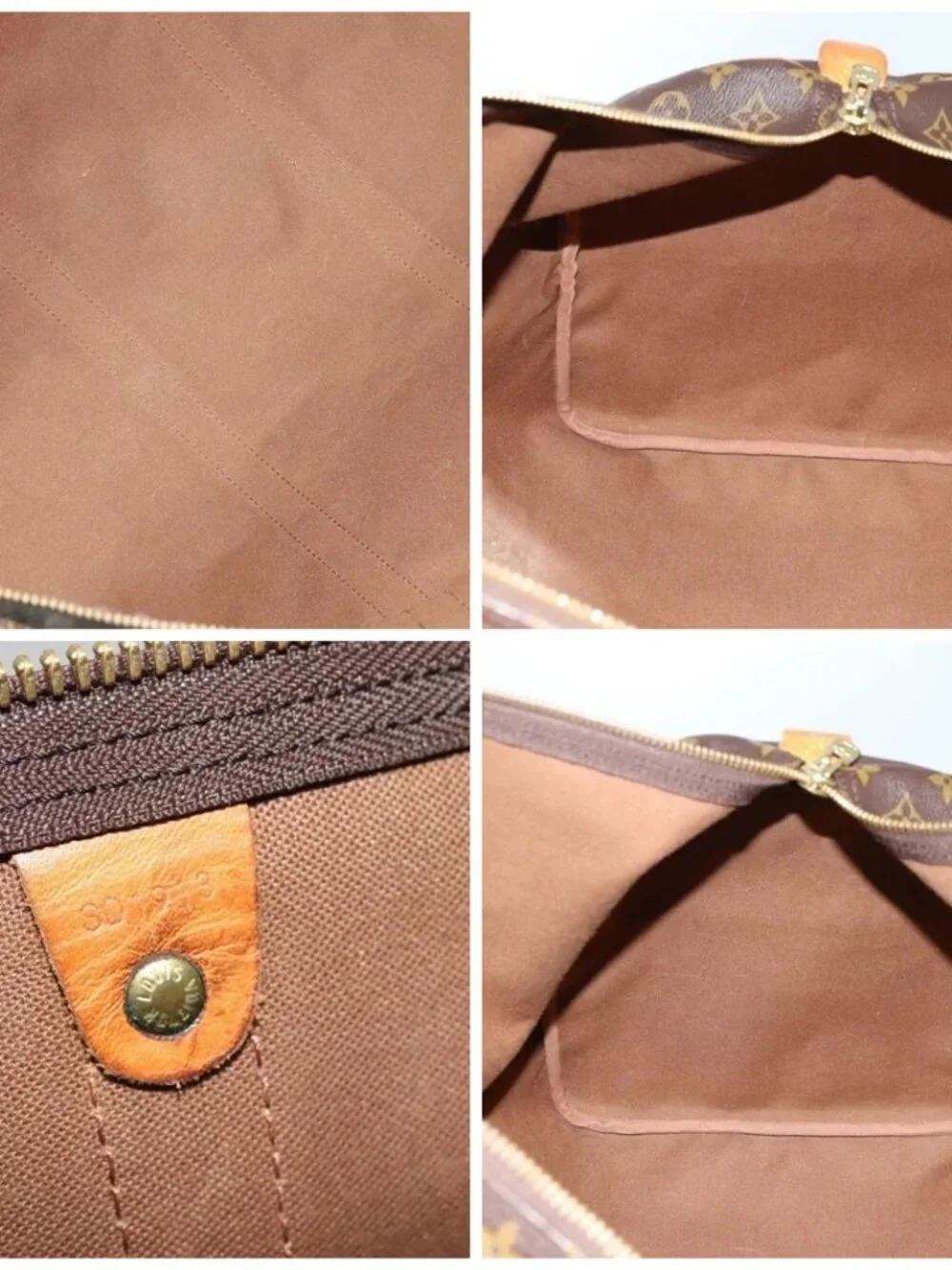 LOUIS VUITTON Monogram Keepall 60 Boston Bag M41422 LV Auth 109934
